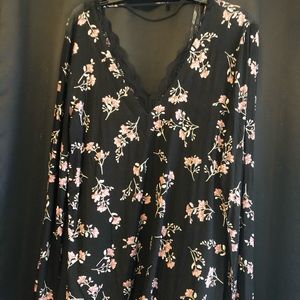 Floral long sleeve top